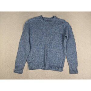 Sasson Women's Sweater Vintage Blue Crew Neck Pullover